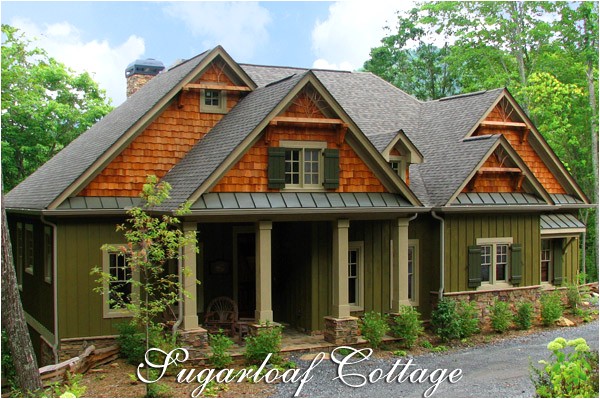 rustic mountain style cottage house plan sugarloaf cottage