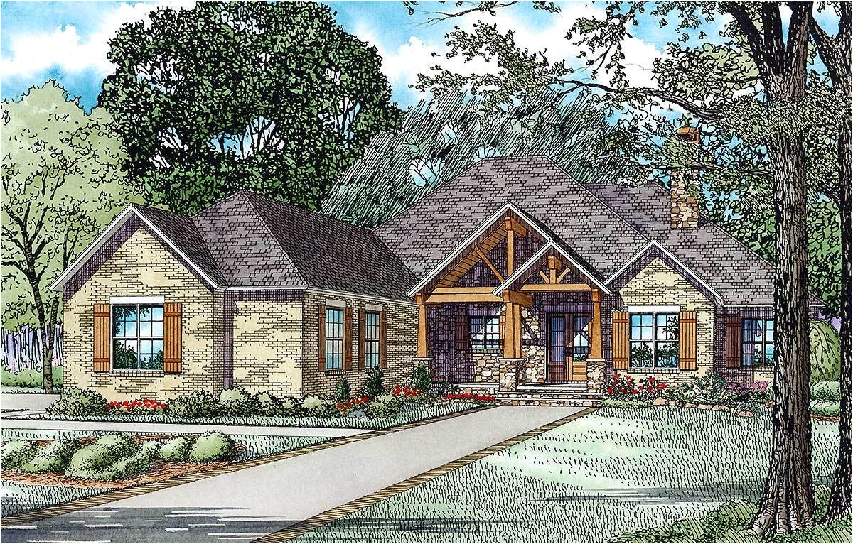 rustic mountain home plan 60671nd