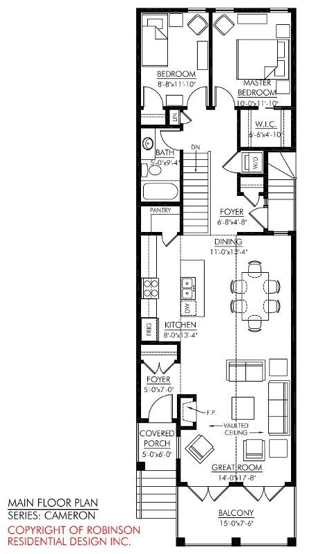 multi unit row house plans