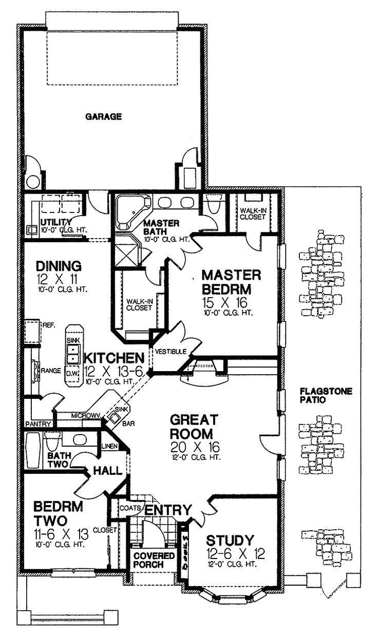 narrow lot house plans with rear garage