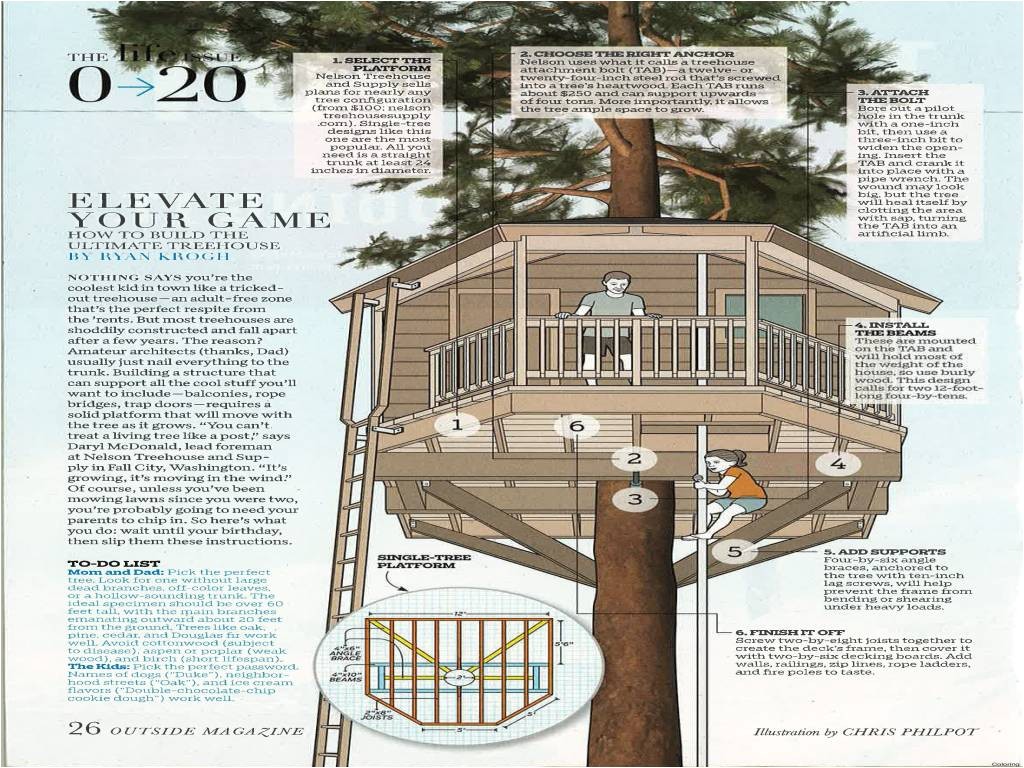 free treehouse plans and designs