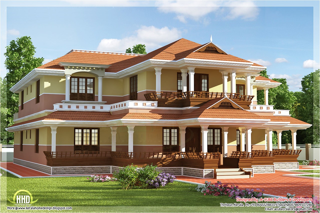 kerala model luxury house