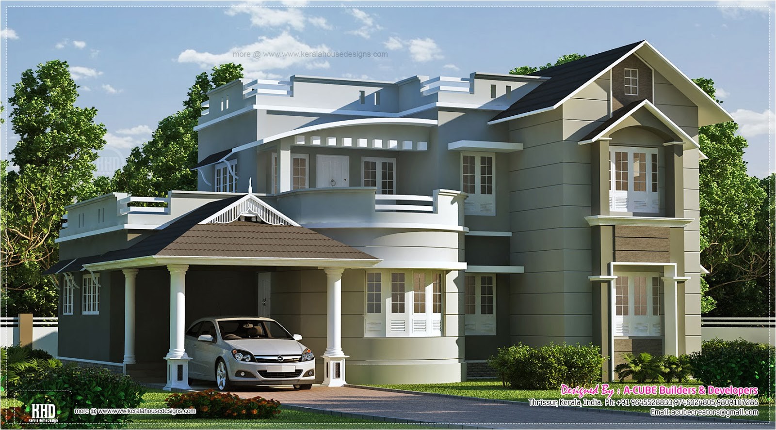 new style home exterior
