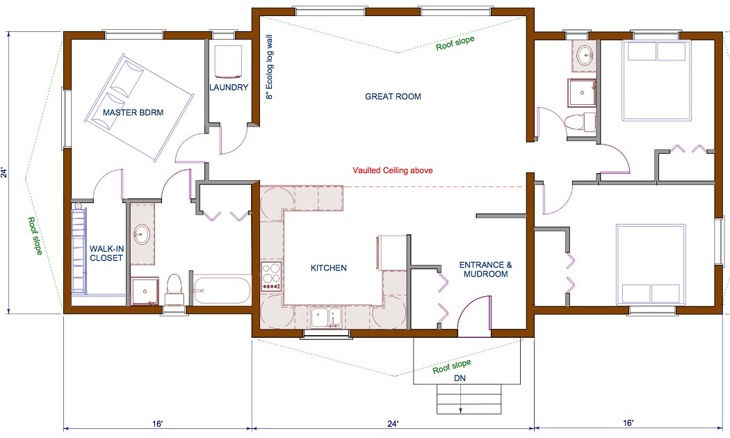 open concept kitchen living room floor plan and design