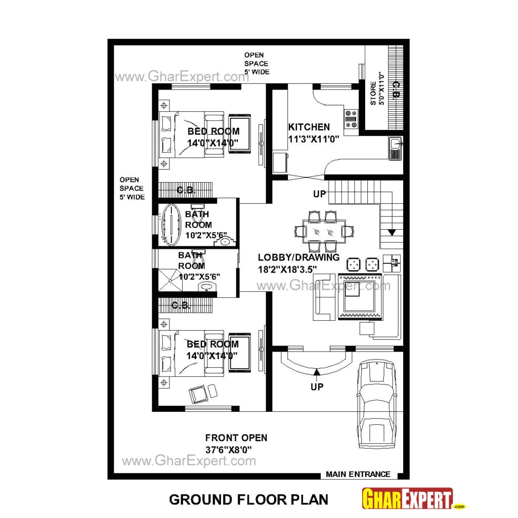 house plan for feet by feet plot plot size square yards 9