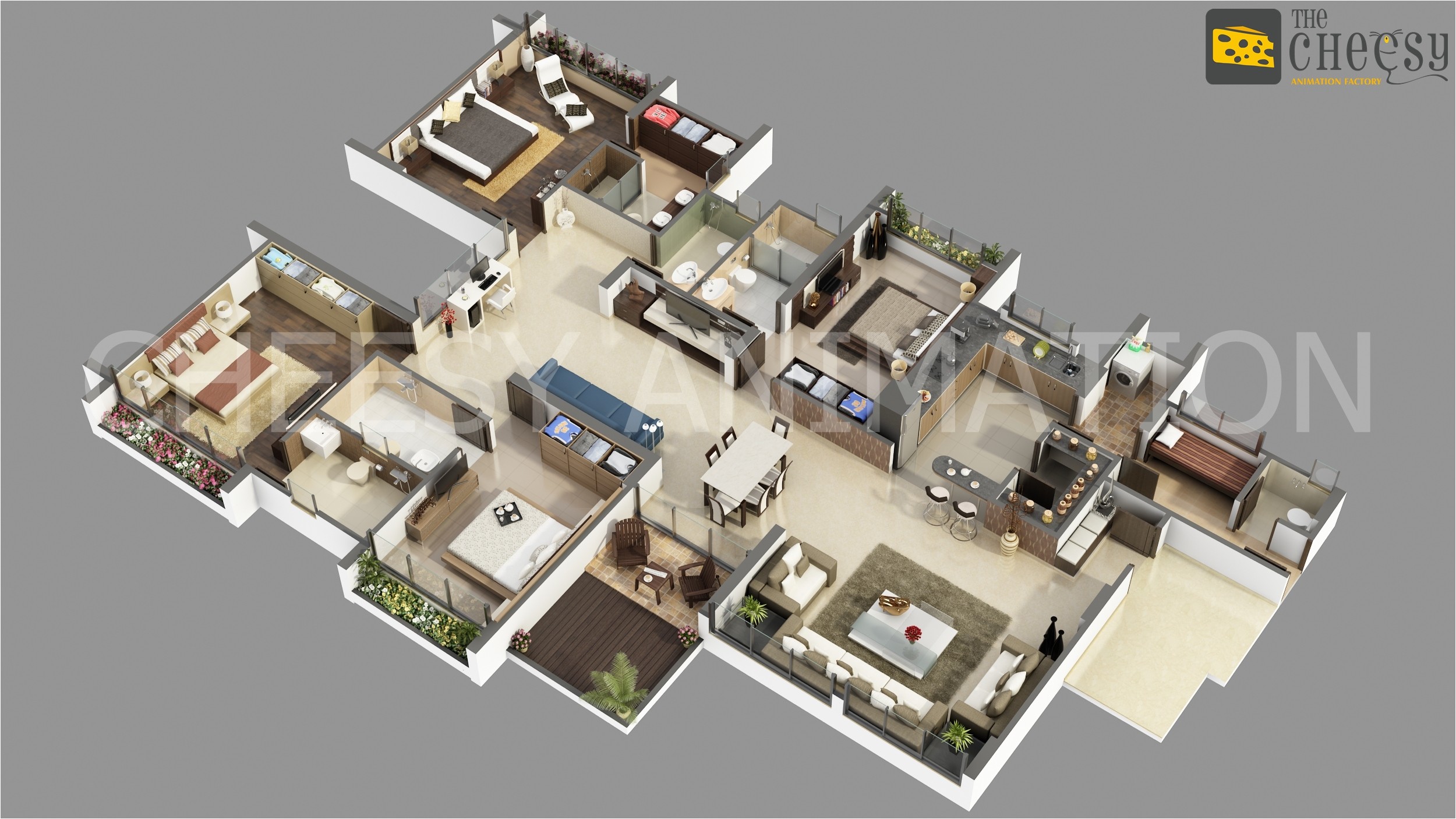 3d home floor plan