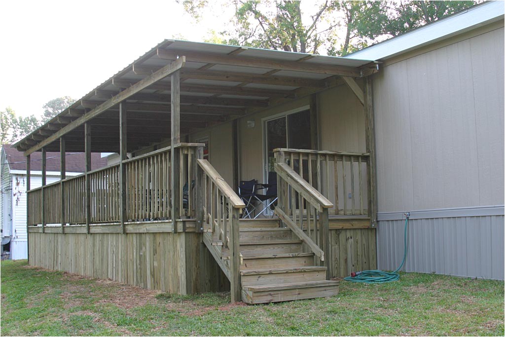 Porch Plans for Mobile Homes Decks and Porches the Mobile Home Woman