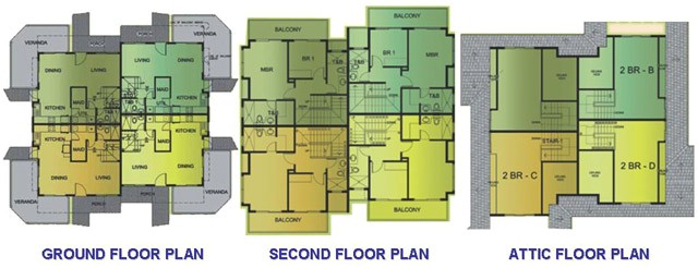quadruplex house plan