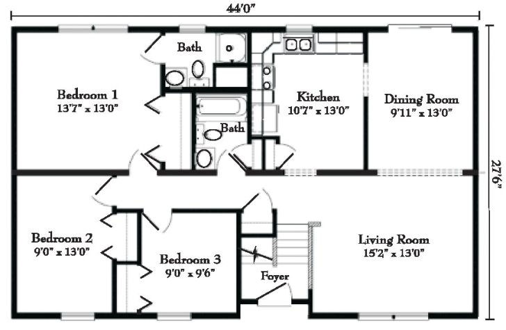 high ranch house plans