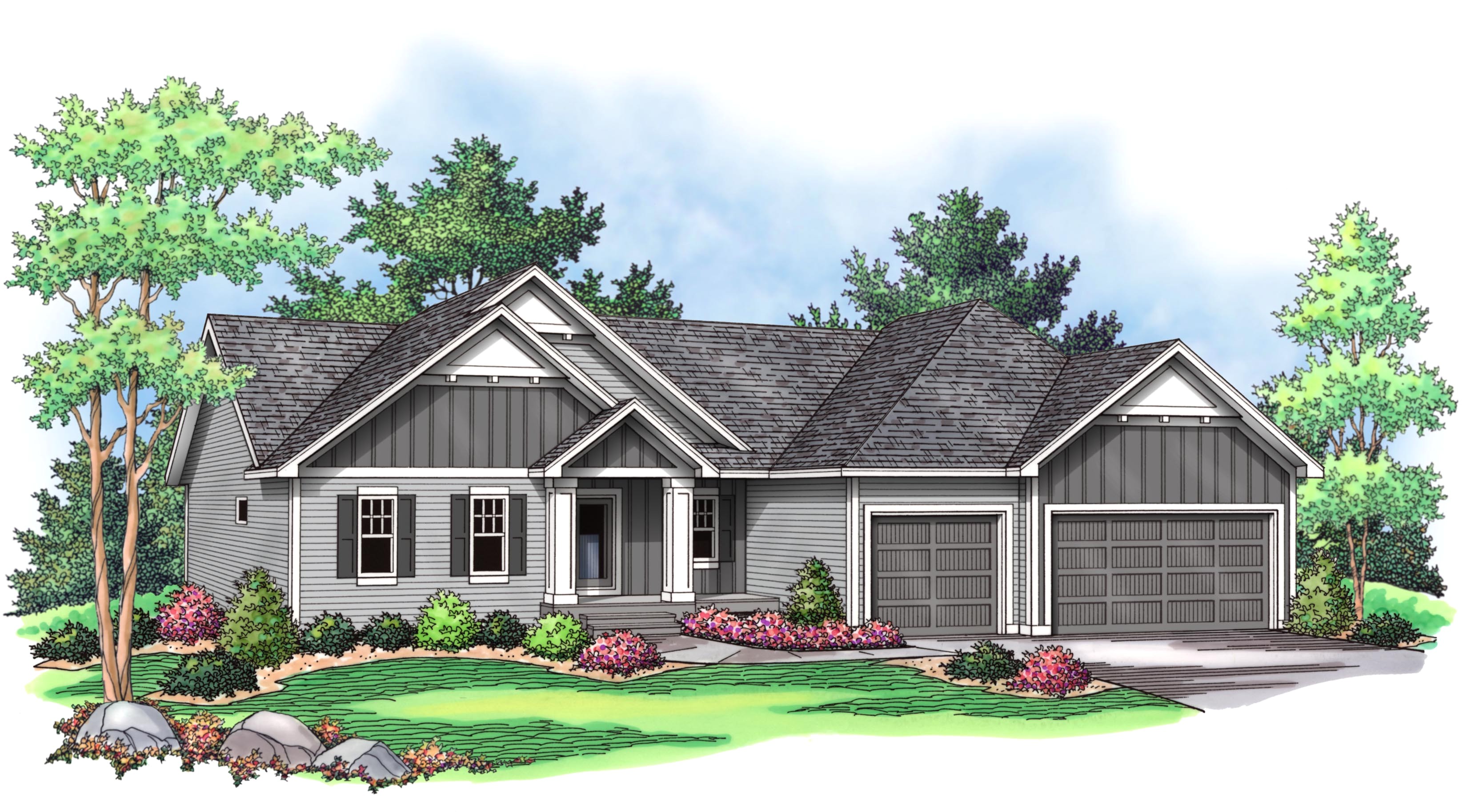 house plan rambler