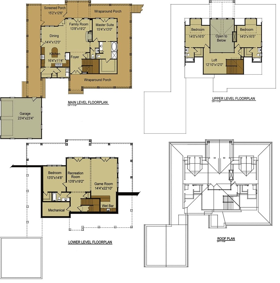 5817 ranch house floor plans with loft