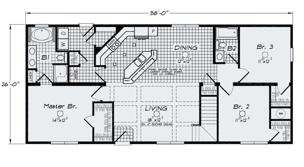 small ranch house floor plans with loft