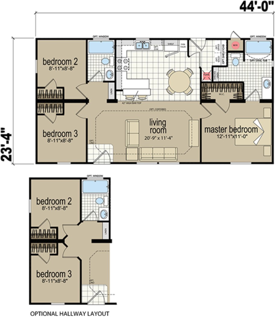 redman manufactured home floor plans