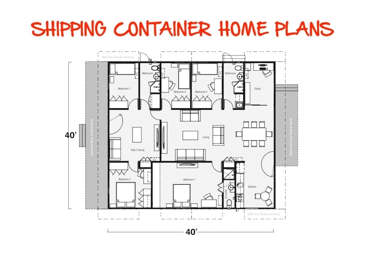 storage container house plans