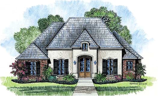 small french country house plans