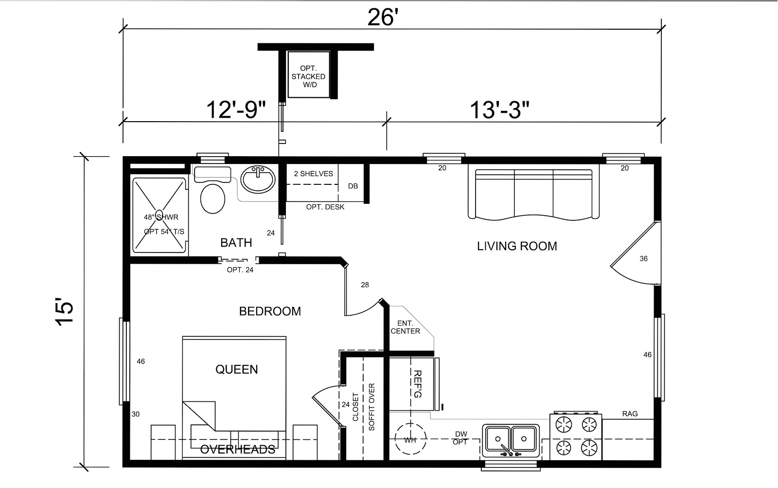 20x40 house plans small pool