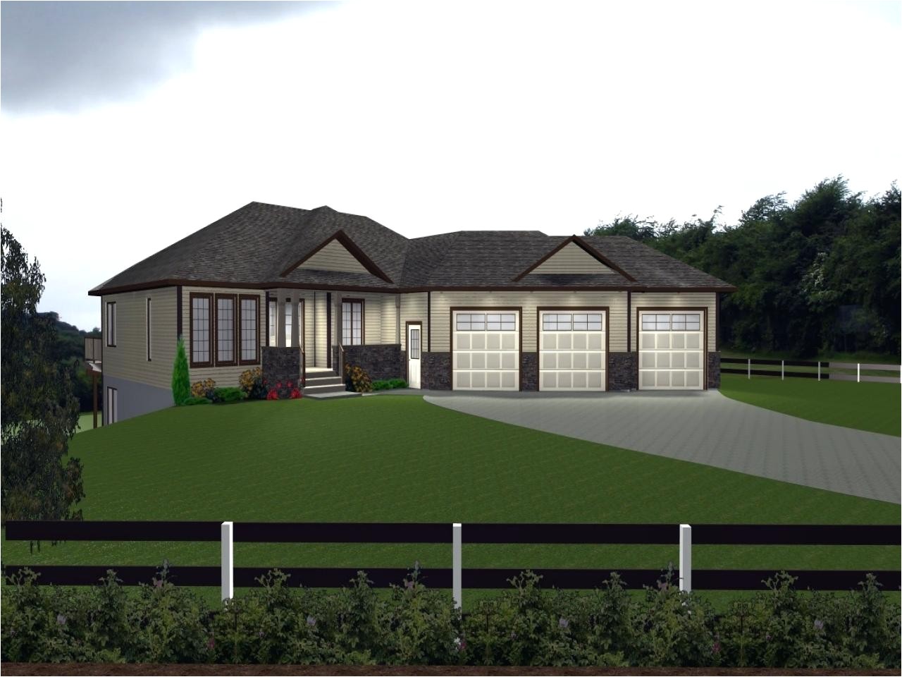 house plans with attached garage