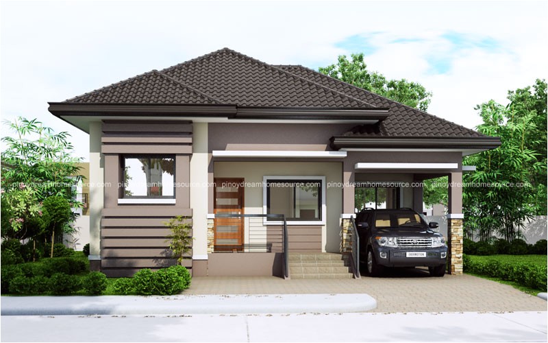 one story small home plan one car garage