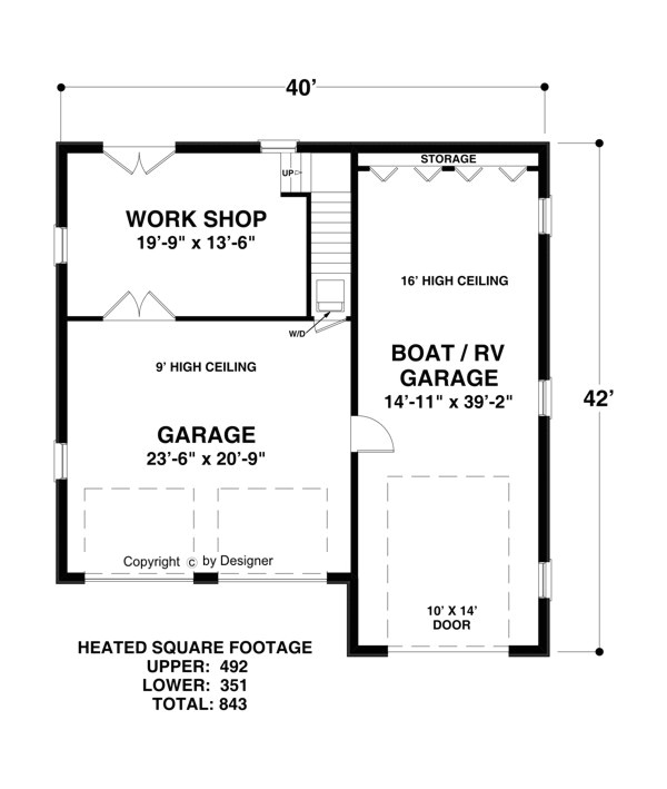 Small House Plans with Rv Storage Boat Rv Garage 1753 1 Bedroom and 1 5 Baths the House