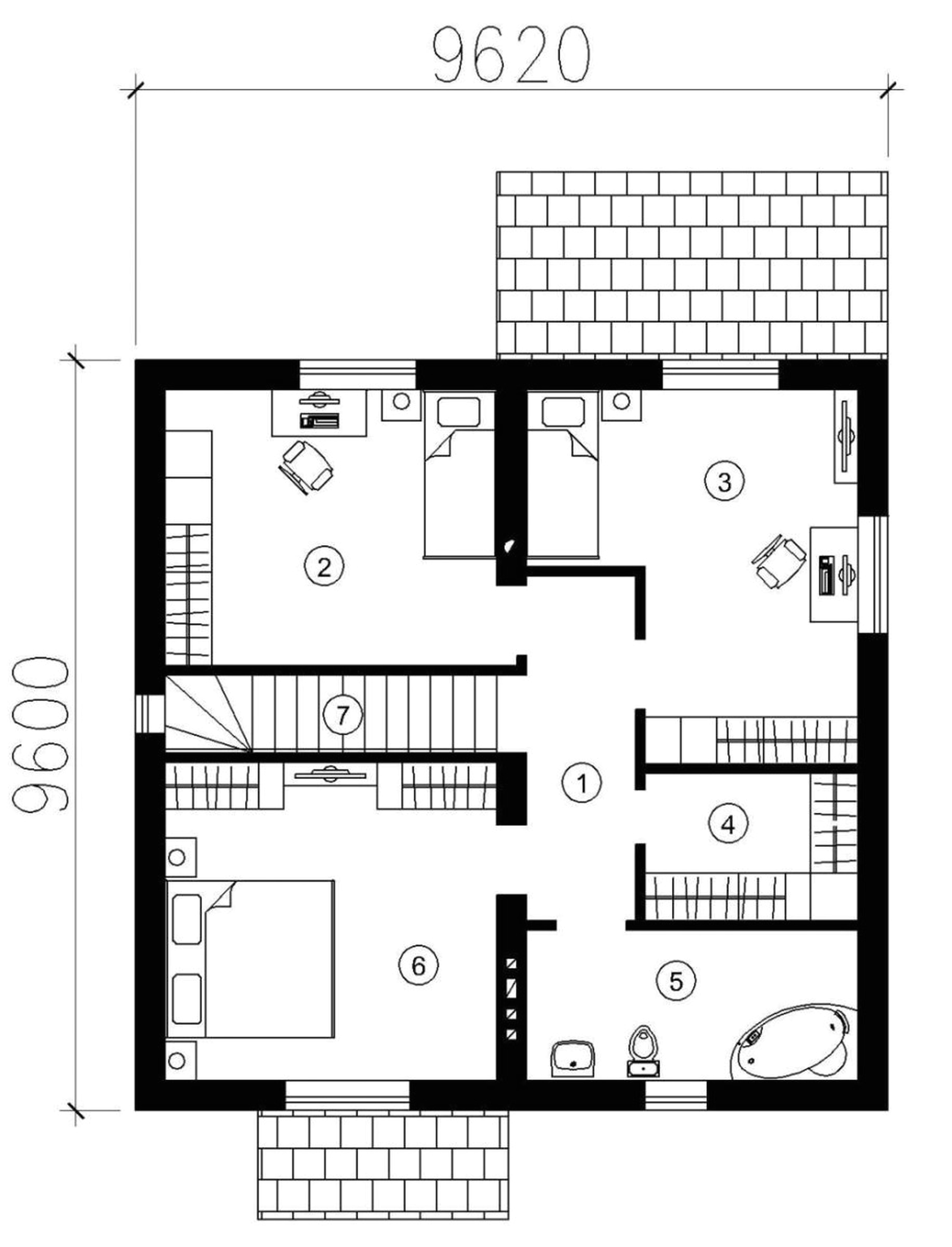 small modern one story house plans