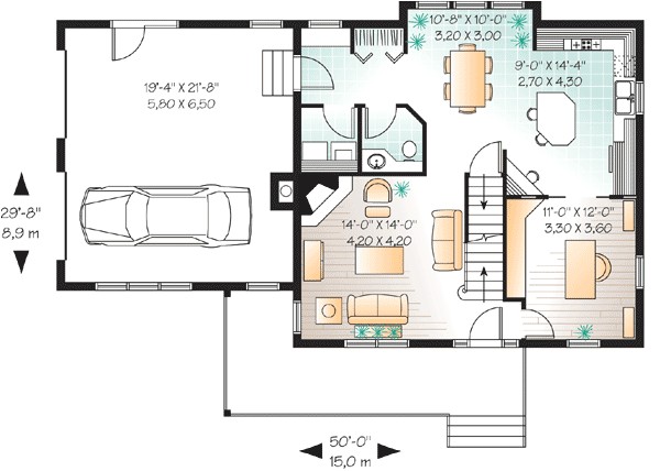 smart house plan with large bonus space 21507dr