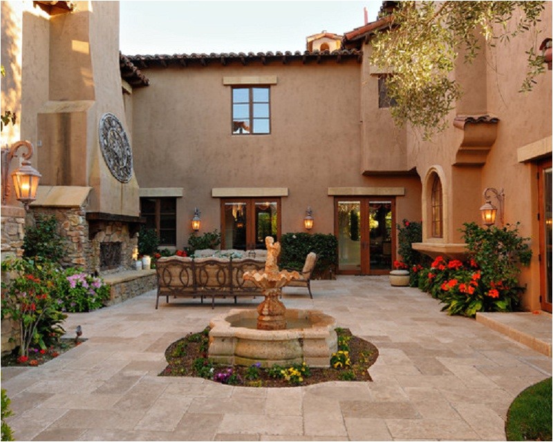 spanish style house plans with central courtyard