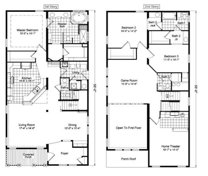 2 story home design plans