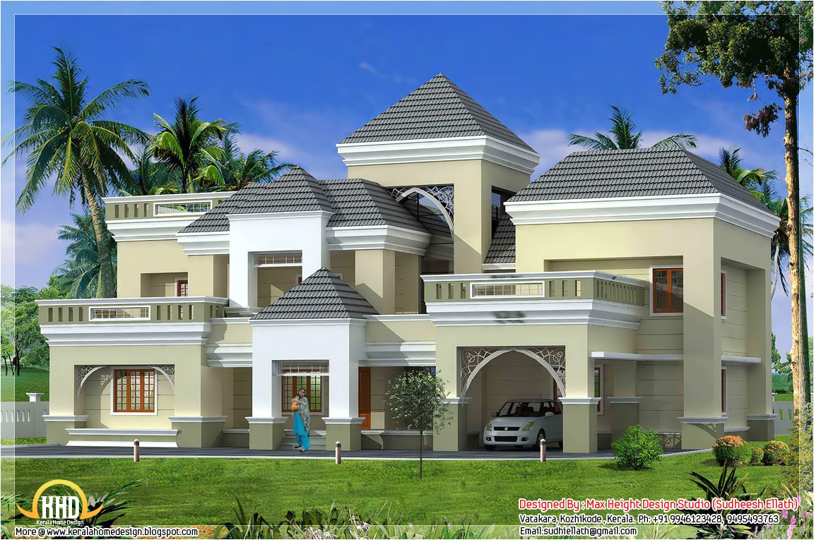 unique kerala home plan and elevation