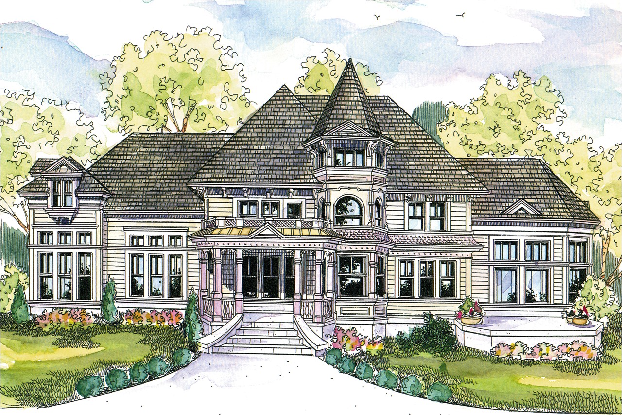 Victorian Mansion Home Plans Victorian House Plans Canterbury 30 516 associated Designs