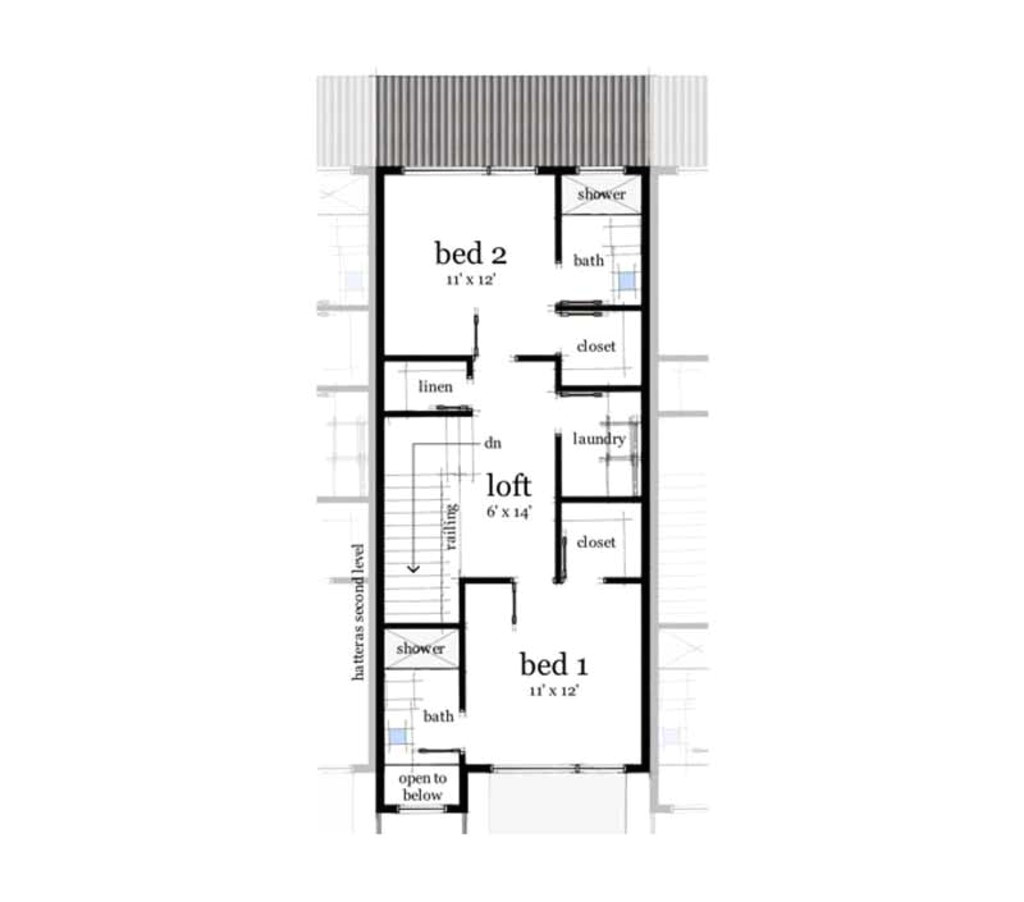 modern zero lot line house plans