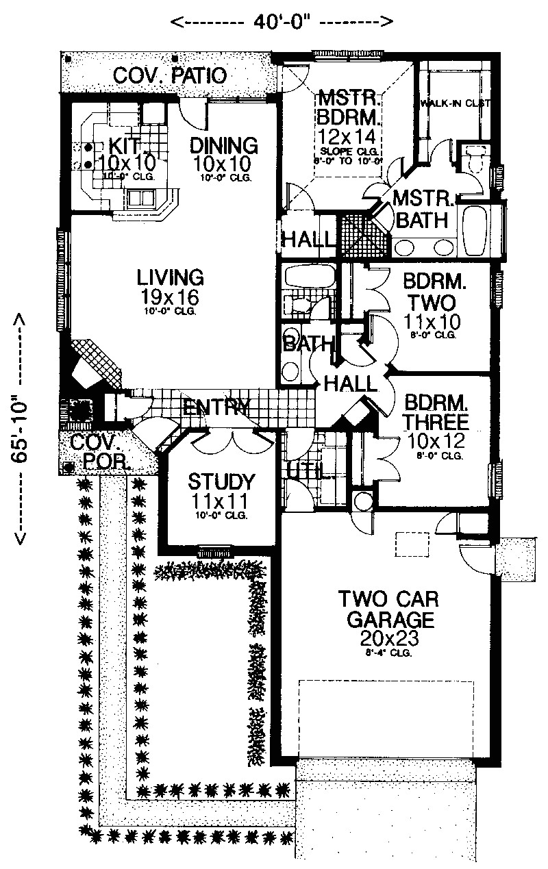 modern zero lot line house plans