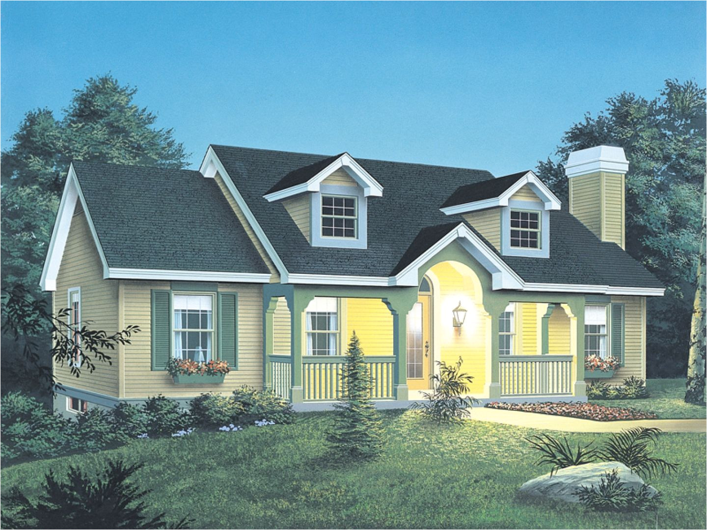 one and a half story cape cod house plans