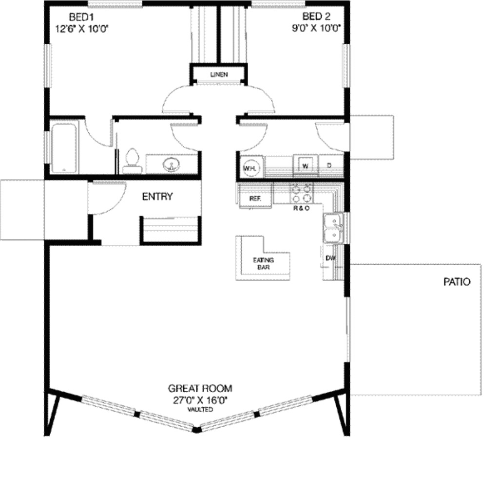 1040 Square Foot House Plans Plougonver