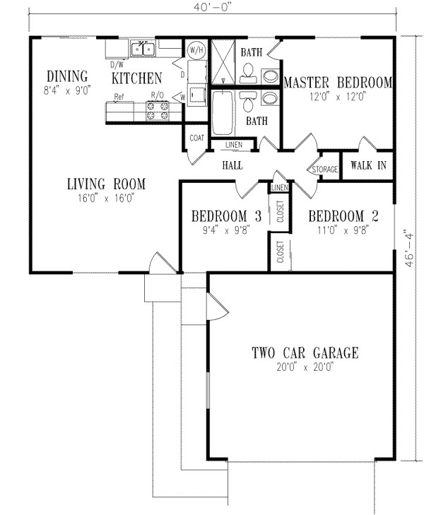 1040 Square Foot House Plans Plougonver