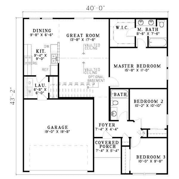 1250 square feet 3 bedrooms 2 bathroom traditional house plans 2 garage 8315