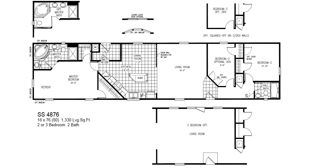 28 best photo of 18 wide mobile home floor plans ideas