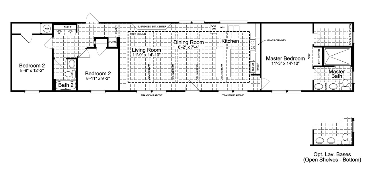 18 Wide Mobile Home Plans 18 Foot Wide Mobile Home Floor Plans Plougonver