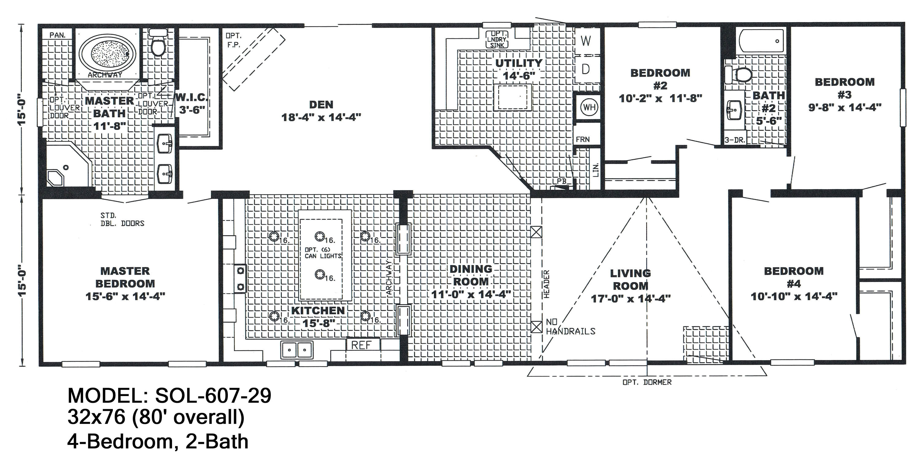 18 wide mobile home floor plans