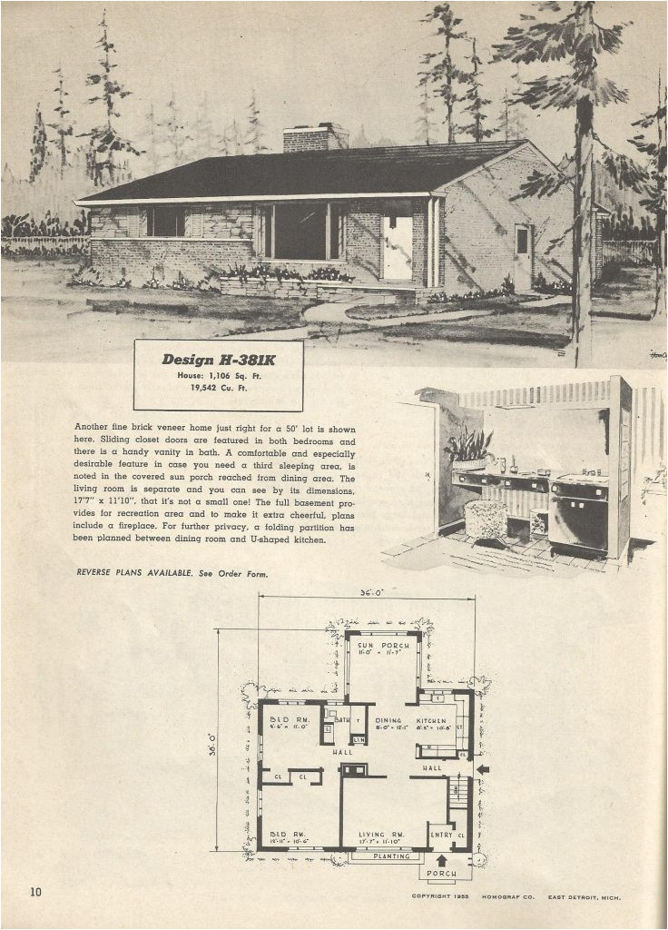 1950 ranch house plans lovely vintage house plans mid century homes 1950s homes 1950 ranch mid