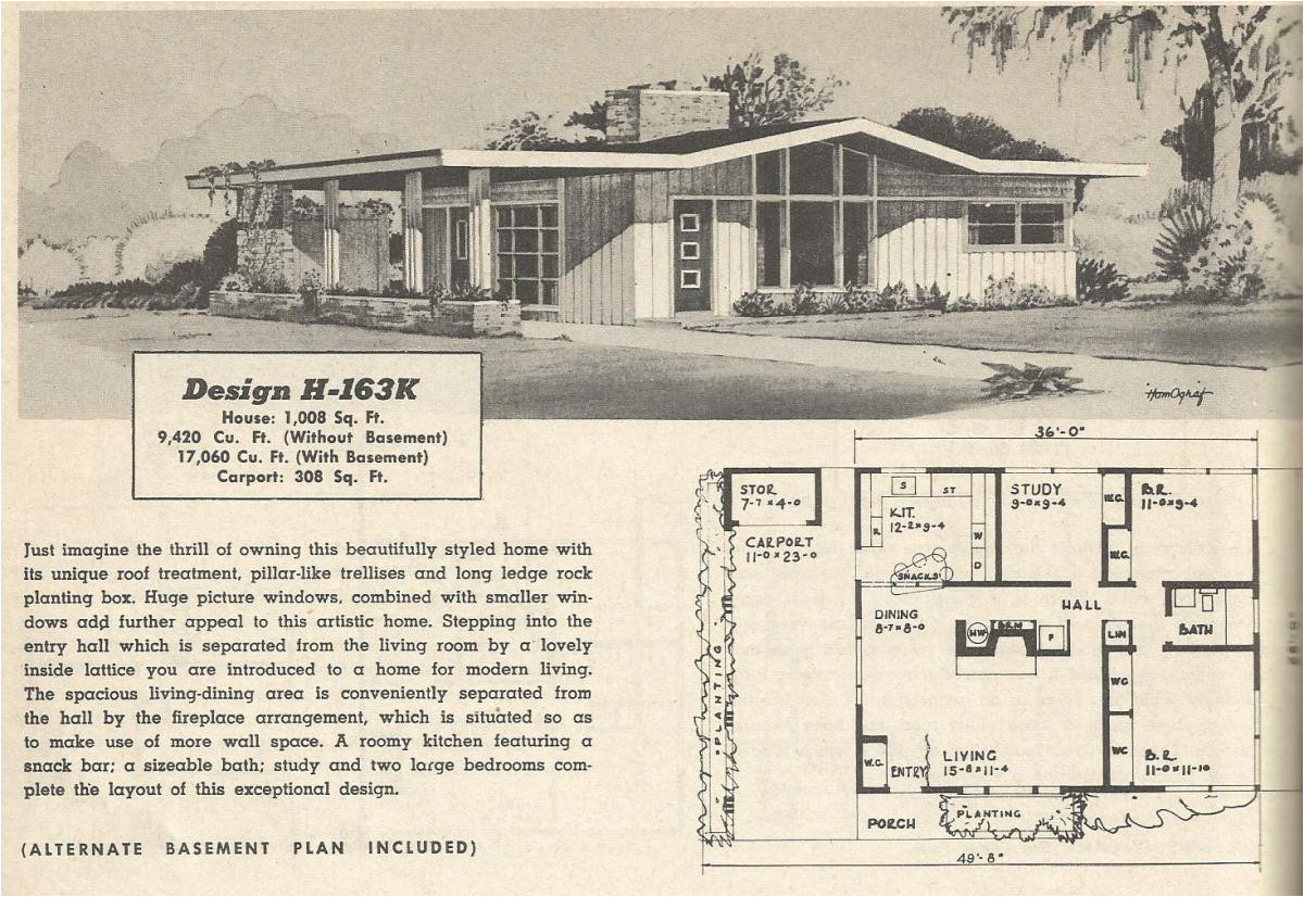 vintage house plans 163