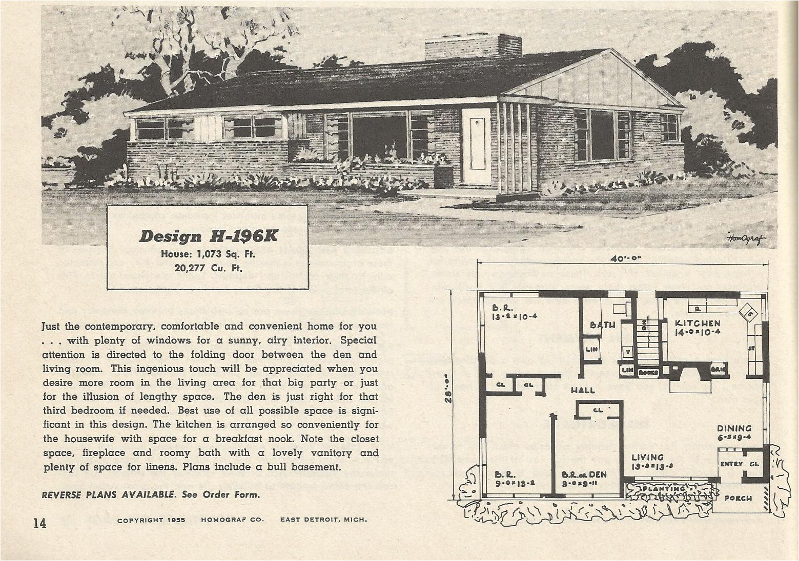 vintage house plans 196