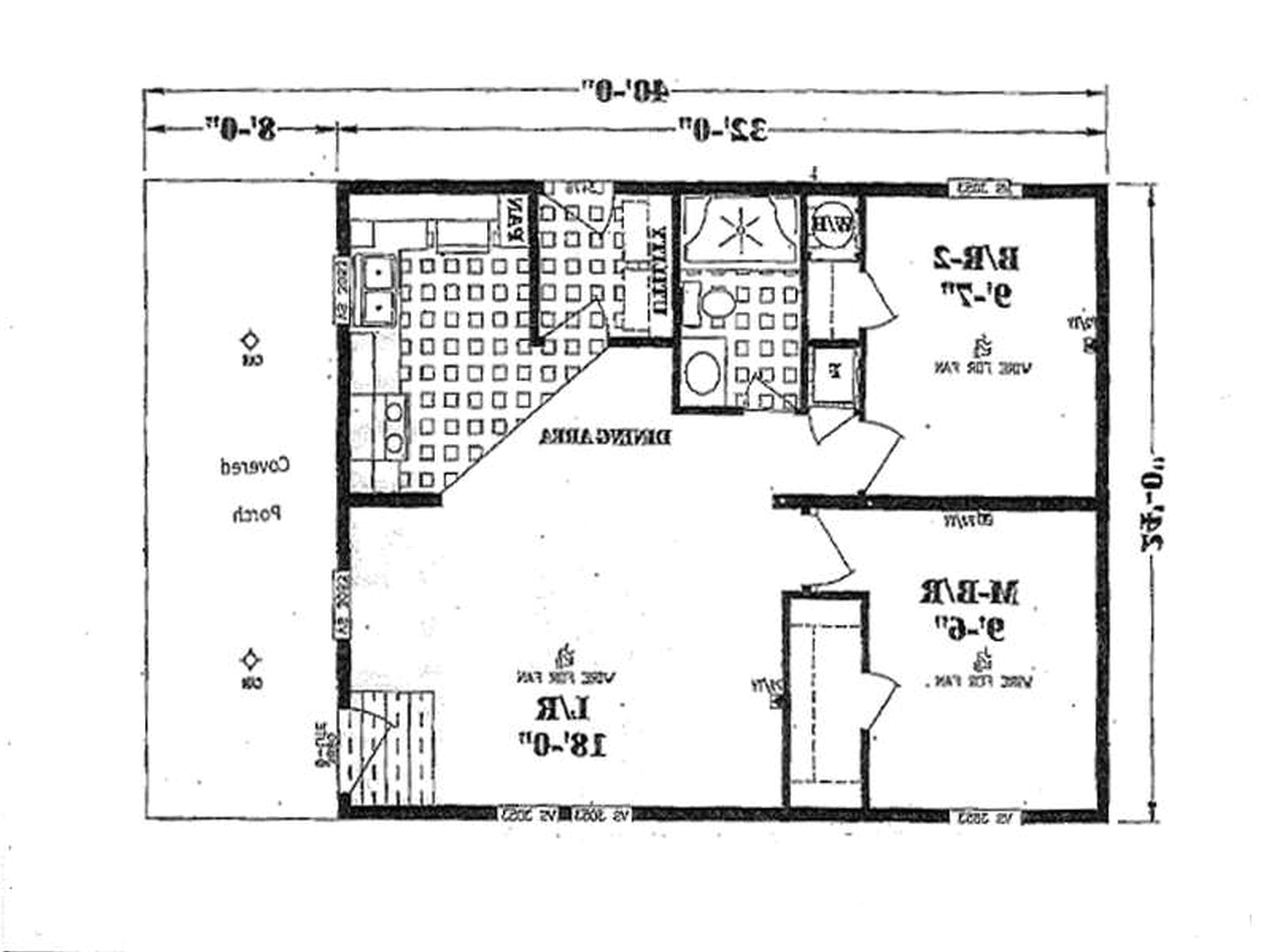 2 bedroom ranch style house plans