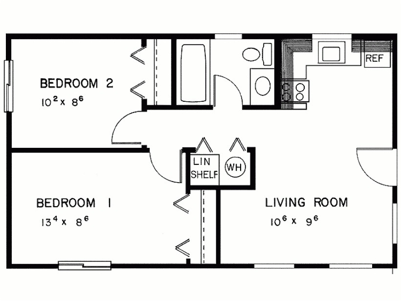 2 bedroom tiny house plans
