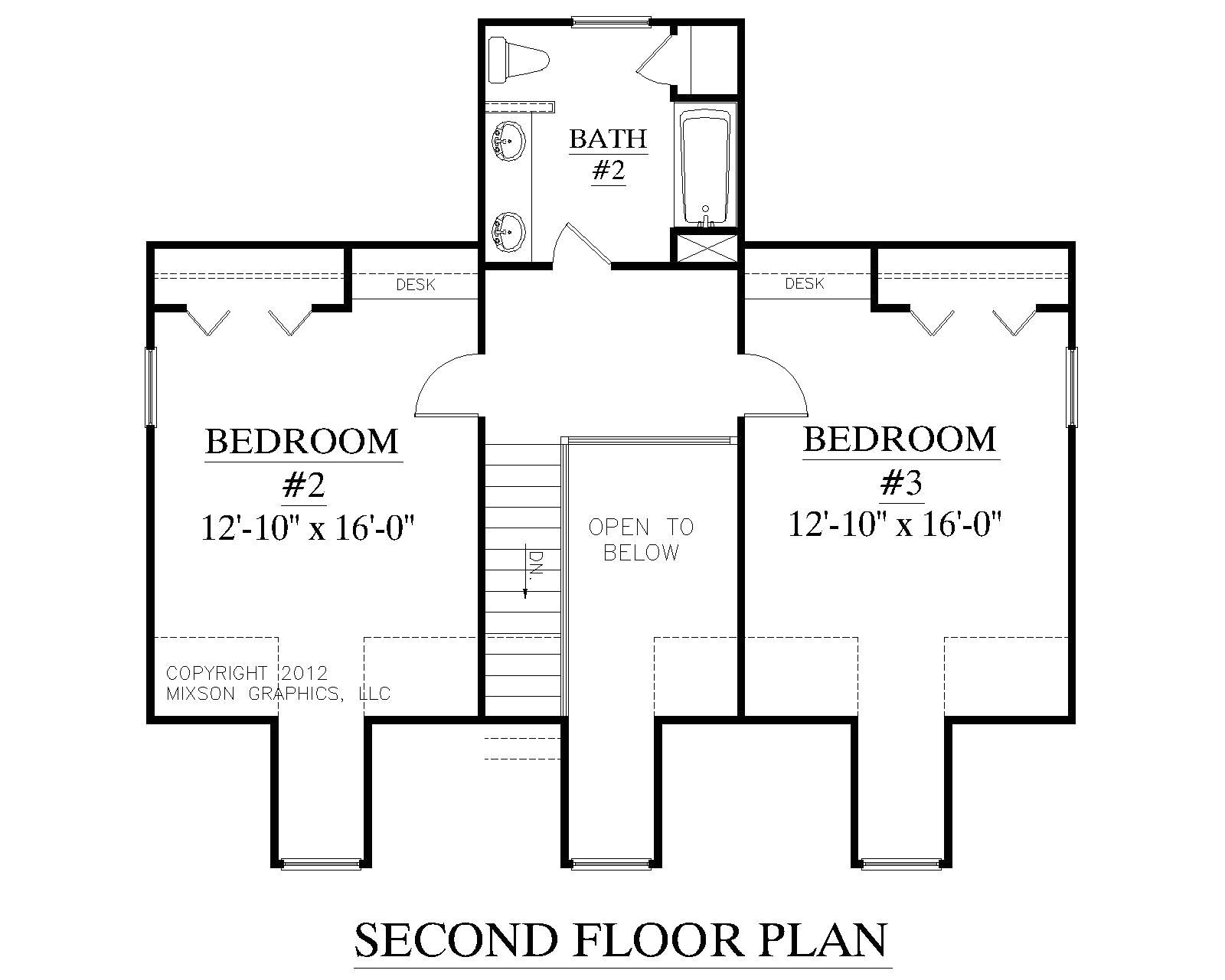 2 story house plans with master on second floor