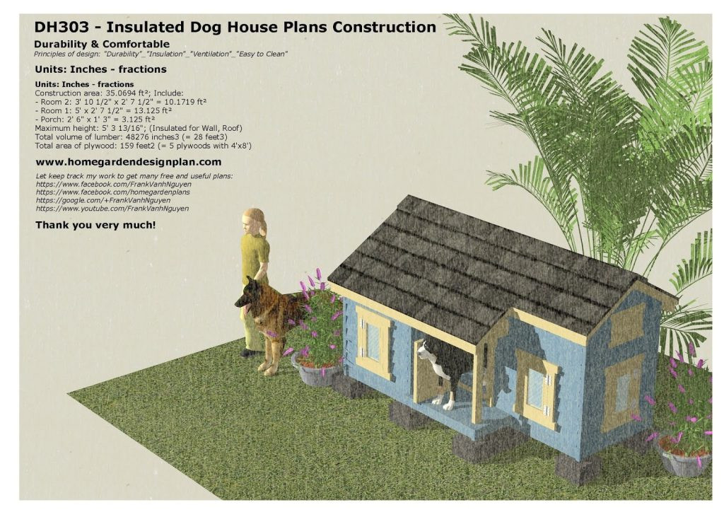 2 room dog house plans new home garden plans dh303 insulated dog house plans dog house