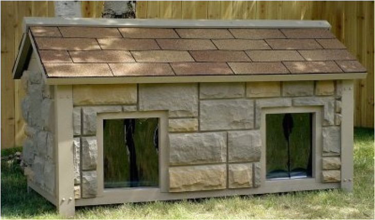 two room dog house plans