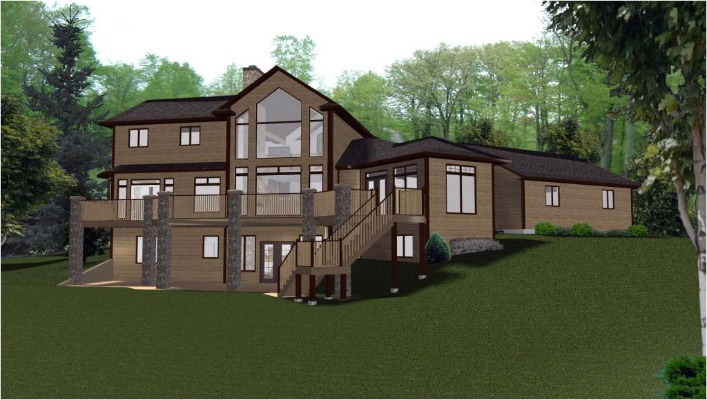 2 story house plans with walkout basement beautiful 2 story house plans with walkout bat homes zone