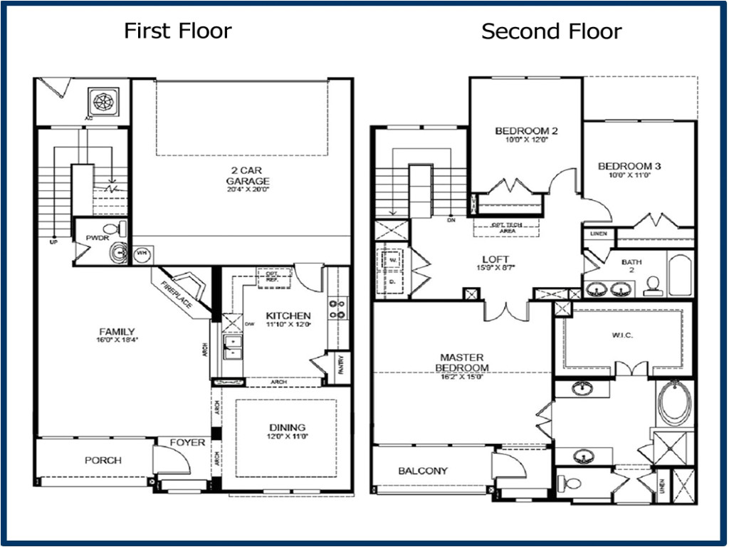 9066559dd6d779f5 2 story 3 bedroom floor plans 2 story master bedroom