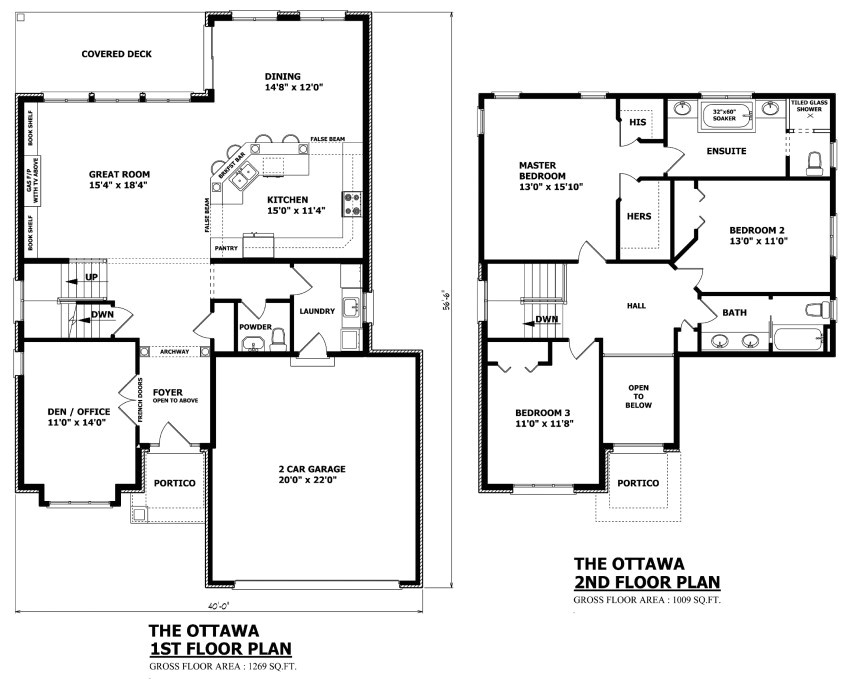 2 Story House Floor Plans With Measurements Plougonver