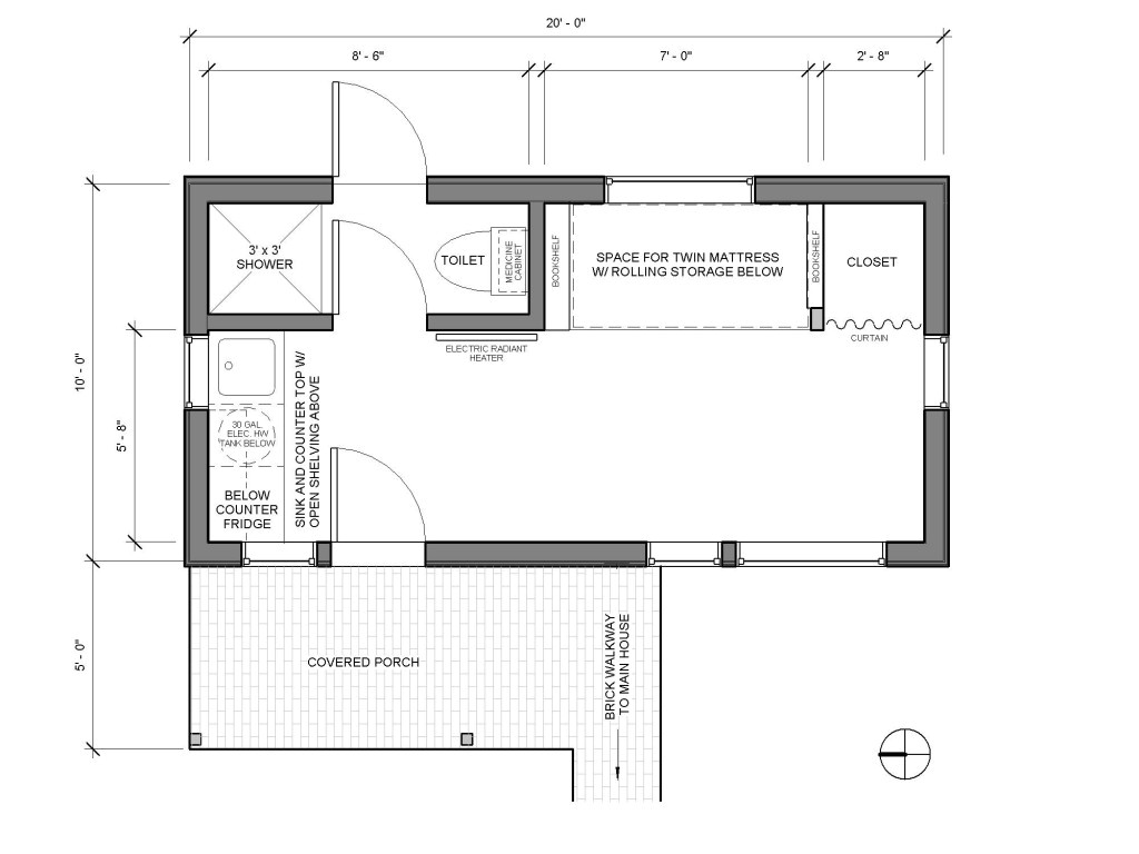 small house plans 200 square feet